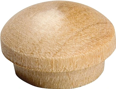 Waddell 8400.50 Oak Screw Hole Button, 1/2 In., Pack of 8