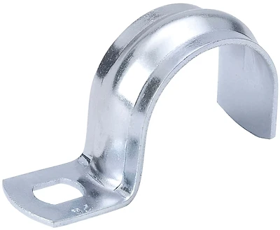 B & K G18-050HC Pipe Strap, 1/2 In Opening, Galvanized Steel, 1-Hole