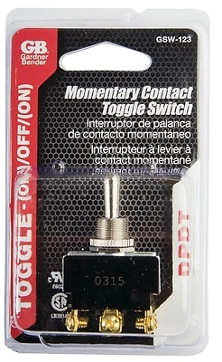 Gardner Bender GSW-123 Series Toggle Switch, 2-Poles, 125/250 V, DPDT, Screw Terminal