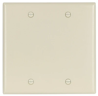 2137la Light Almond Two Gang Blank Wall Plate