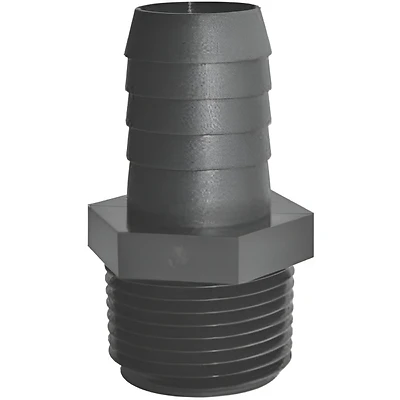 Inc A 1412 P Threaded Poly Adapter 0.25 In. Mpt X 0.50 In. Barb, 5 Pk