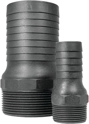 Cn 125 P Heavy-duty Polypropylene Combination Nipple, 1.25 Inch Barb