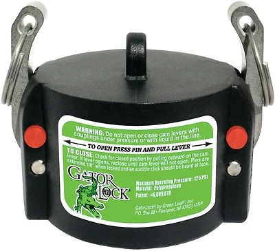 Glp 200 Cap Cam Lever Coupling, 2 Inch Male Polypropylene Adapter
