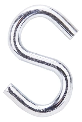 Mintcraft Lr372 2-1/2 In. Bright Zinc Large Open S-hook, Pack Of 20