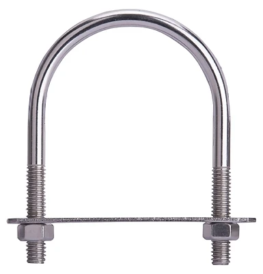 Lr361 U-bolt, 5/16 In X 2-1/2 In W X 3-1/2 In L, Stainless Steel, Pack Of 10