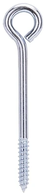 Lr250 Lag Eye Bolt 1/4 X 5 In, Bright Zinc Plated, Pack Of 10
