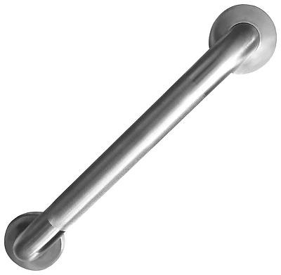 Boston Harbor Knurled Safety Grab Bar, Stainless Steel, 1.5 X 18 In.