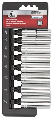 8 Piece 3/8 Inch Drive Deep Socket Set - Model Ts1008