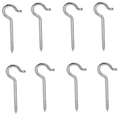 1-11/16 Inch Square Ceiling Hook, Steel, Bright Zinc Plated