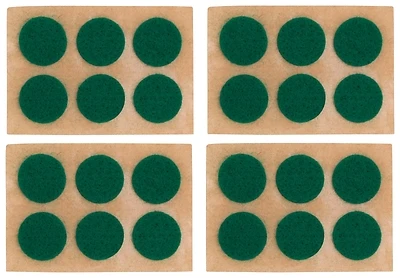 Self-adhesive Round Felt Furniture Pads, 5/8 In Diameter, 24 Pieces