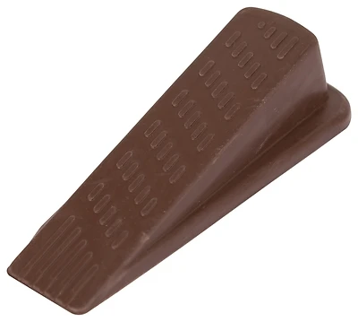 Heavy Duty Brown Door Stop Wedge, 1.31 In H X 5.06 In W