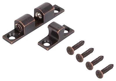 ProSource CB-01VB-PS Double Ball Catch, 2 In, Solid Brass, Venetian Bronze