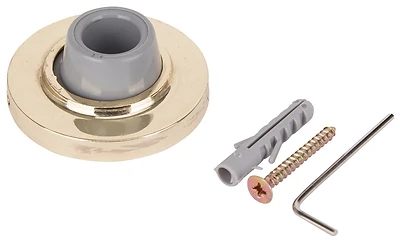 2-1/2 Inch Brass Wall Door Stop Model Lr-005-ps
