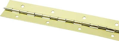 Continuous Hinge 72 In X 1-1/2 In Bright Brass Steel