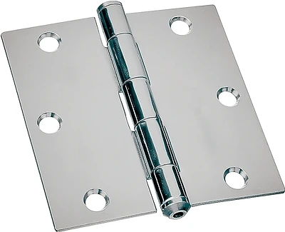 2903078 2.5 X 2.5 In. Full Mortise Utility Hinge - Steel, Zinc Plated