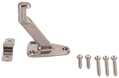 Heavy Duty Hand Rail Bracket 3.2 In. Satin Nickel Die Cast Zinc