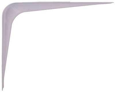 5 X 6 Inch White Shelf Bracket, Powder Coated Steel, 110 Lb Capacity