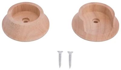 Natural Wood Pole Socket For 1-3/8 In Diameter Poles, Model Cl-p013l-ps