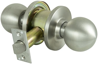 C363bv-ps Passage Knobset Grade 2 Stainless Steel For Interior Doors