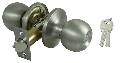ProSource T3600V-PS Entry Knob, Stainless Steel, KW1, KA3 Keyway, 3 Grade