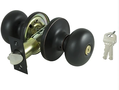 ProSource TFX700V-PS Entry Knob Set, Bronze, Adjustable Latch
