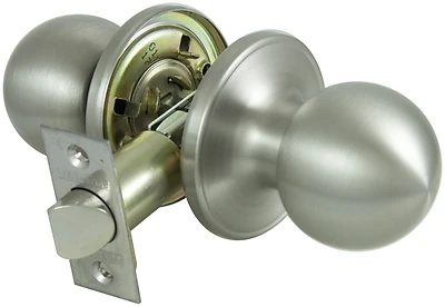 ProSource T3630V-PS Passage Door Knob, Stainless Steel