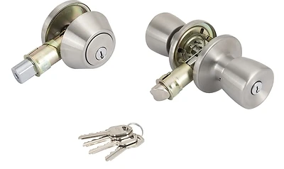 Mobilehome Lockset Combo Stainless Steel T-5764-d101ss