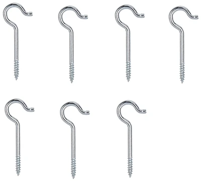 Ceiling Hook Steel 1-11/16 In Long, Zinc Plated Wire