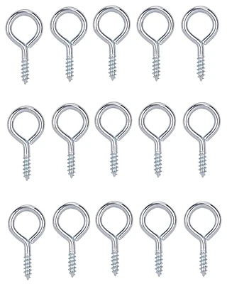 Medium Screw Eye 1/4 X 15/16 Inch Bright Zinc Plated Steel