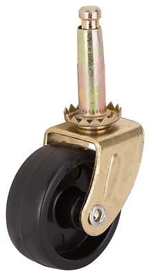 Jc-b14-ps 1-5/8 Inch Swivel Casters With Brass-black Finish