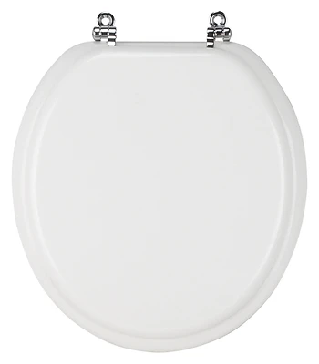 T-17wmc 17 Inch Round Toilet Seat With Chrome Hinges