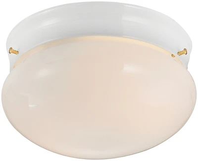 2-light Flush Mount Ceiling Fixture, Model F14bb02-8005-wh, White