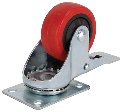 3 Inch Swivel Caster With Brake, Polyurethane Wheel, Model Jc-386-g
