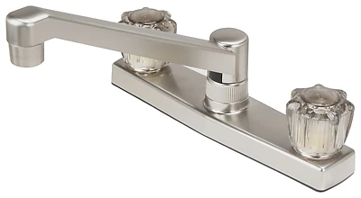 Kitchen Faucet No Spray Bright Nickel Model Jy-8201bn For Standard Sinks