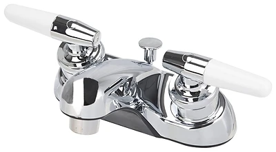 Lavatory Faucet 2 Handle Pop-up Chrome Model Jy-4212plq