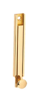 Polished Brass Solid Brass Surface Bolt 4 Inch With Decorative Knob