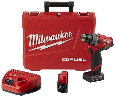 Milwaukee M12 2503-22 Fuel 1/2 In. Brushless Cordless Drill Driver Kit