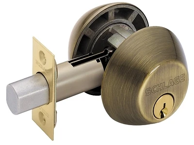 B62n609 2-cylinder Deadbolt K4 Antique Brass - Pack Of 4