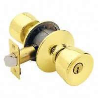 F51a Bel605ka4 Bell Entry Knob Lockset K4 Bright Brass Finish