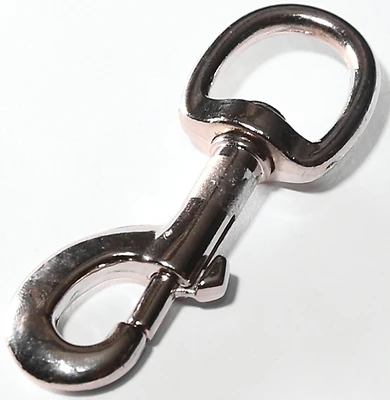 225m-1/2 Zinc Round Eye Swivel Bolt Snap, 110 Lb Working Load Limit
