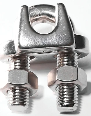 Baron 260-7/8 Wire Rope Clip, 7/8 In Opening, Malleable Iron, Galvanized, Pack Of 5