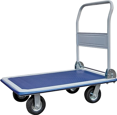 Ph3001gx Heavy-duty Steel Platform Cart, 880 Lb Capacity, 4-wheel Design