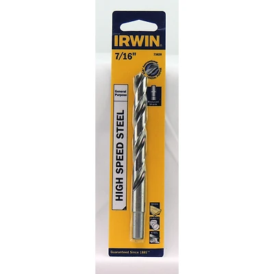 7/16 In. X 5-1/2 In. High Speed Steel Drill Bit With Straight Shank