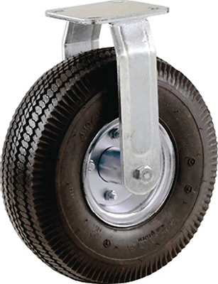 8 In. Pneumatic Rigid Plate Caster, 220 Lb Load Capacity, Model 9795, 1 Pk