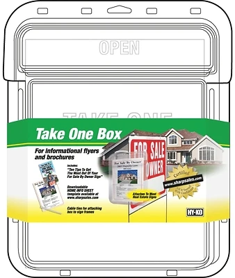 Hy-Ko 22131 Clear Take One Flyer Box, 15 In. X 10.5 In.