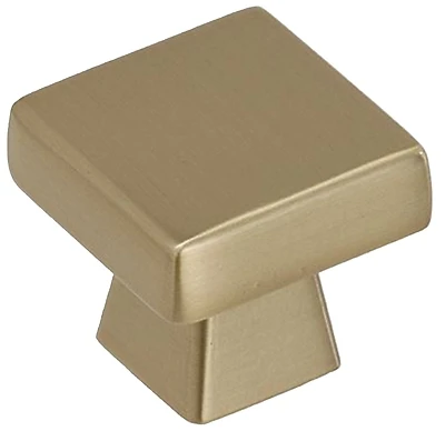 Blackrock 1-3/16 In. Square Golden Champagne Cabinet Knob, Model Bp55271bbz, 1 Pk