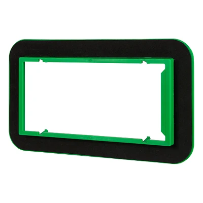 Draft Seal Kit 6 In. Rectangle Pvc Black/green For Non-metallic Boxes