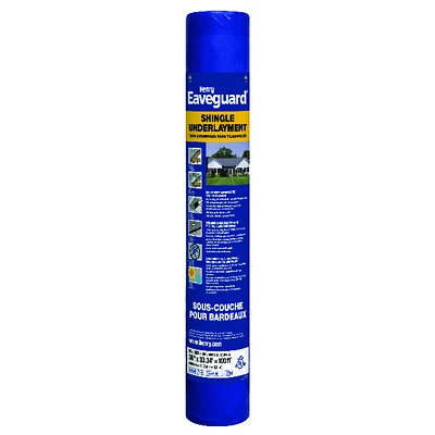 Henry HE740915 Self-Adhesive Shingle Underlayment, 3 Ft X 33.3 Ft, Fiberglass
