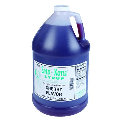 Cherry Sno-kone Syrup, 1 Gallon - Delicious Shaved Ice Topping