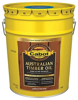 Cabot Australian Timber Oil, Transparent, Jarrah Brown, Oil-Based, 5 Gallon